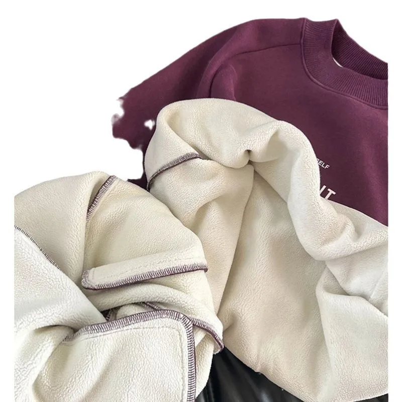 RAISE Winter-Set für Teenager-Jungen, 2-teiliges Kleidungsset, Sweatshirt mit Buchstabenmuster und Fleece-Unterhose, warmes, dickes Kinder-Outfit für Jungen. – Detail 5