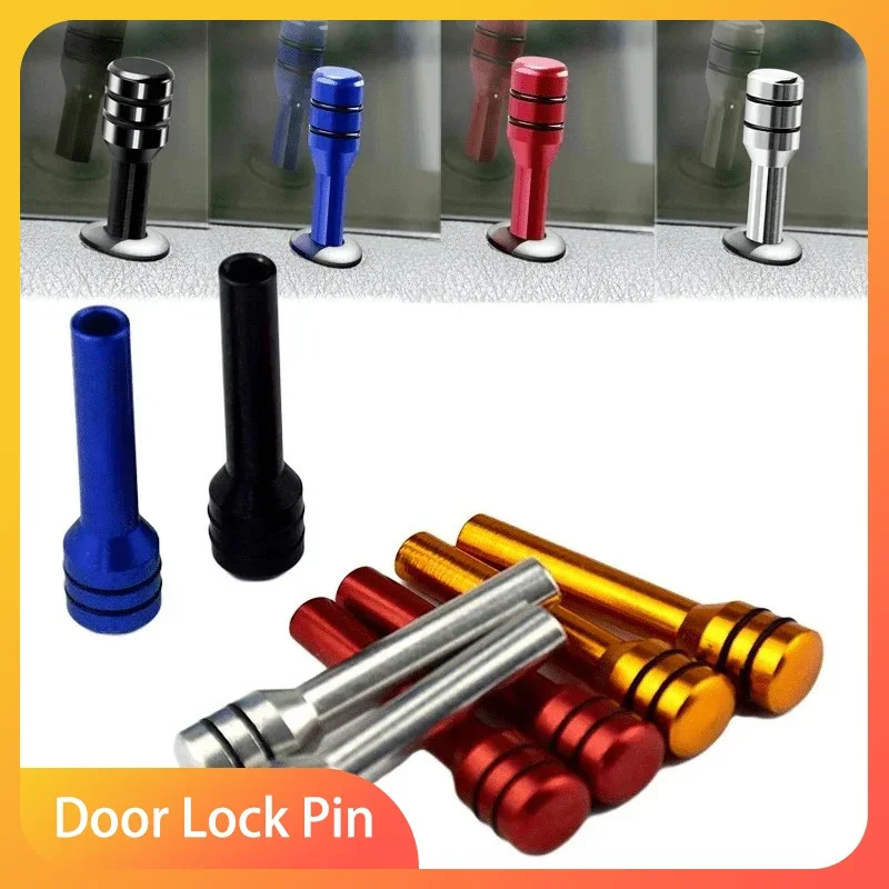 4Pcs Car Door Lock Knob Alloy Security Insurance Pull Pins For No Logo