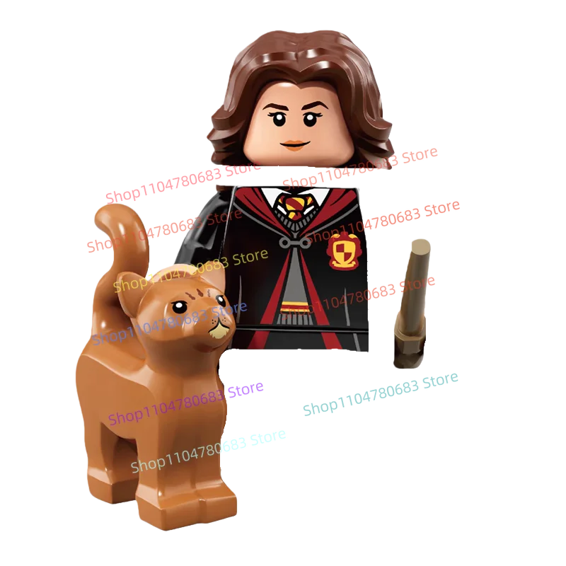 Строительный блок MOC Гарри Поттер, мини-фигурка в сборе, модель дисплея, персонаж аниме, игрушка, украшение, праздничный подарок, коллекционная