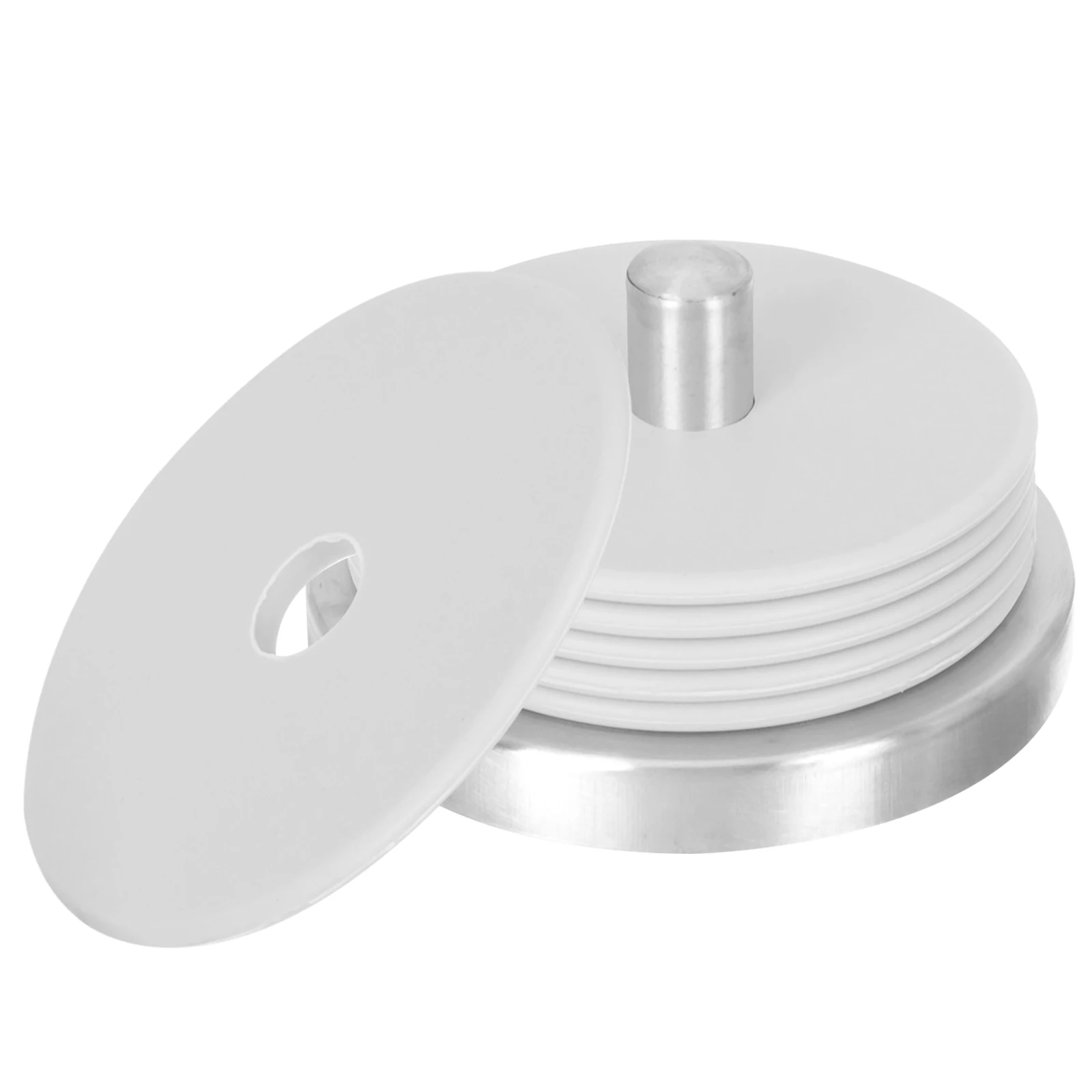 

1 set Silicone Coaster with Holder Non Slip Heat Insulation Mats for Coaster Set Drinks Table Protection Practical Useful