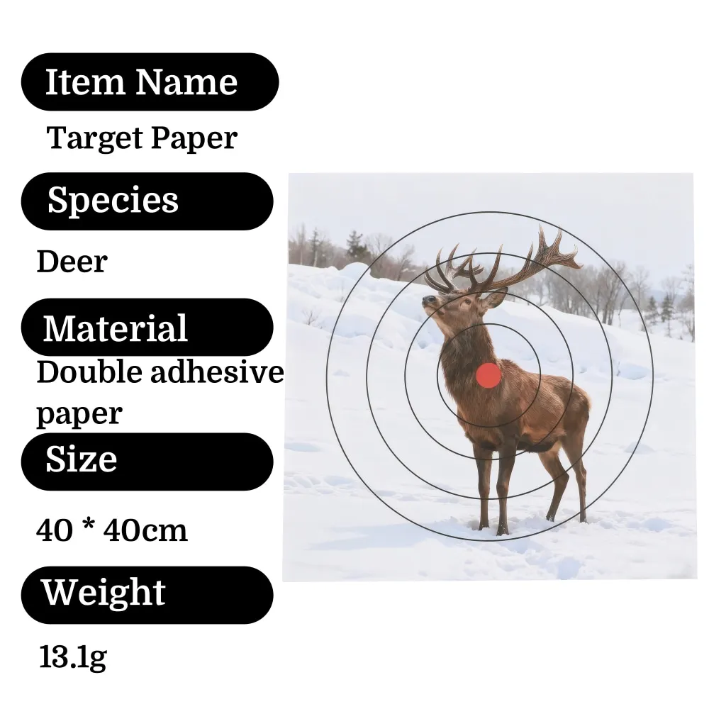 10/20pcs Wild Animal Pattern Target Paper 40x40cm Archery Compound Recurve Bow Outdoor Shooting Hunting Target Practice