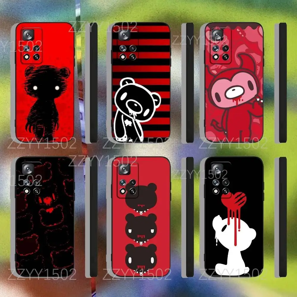 

G-GloomyS Bear RED Phone Case For Samsung S25,S24,Ultra,S20,S30,Plus,S22,S23,Ultra,Plus,5G Anti-Scratch TPU Shell