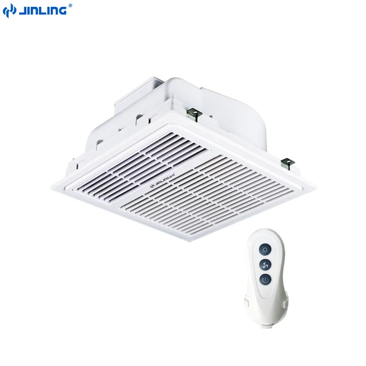 2KW 300x300mm Remoto Control PTC Ceiling Heater Cooling Remote Control PTC Heater Cooling Bathroom Bath Ceiling Heaters with Fan