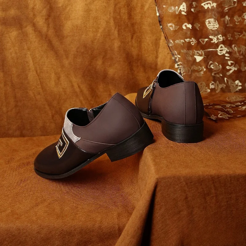 Genshin Impact Zhongli Cosplay Shoes Halloween Christmas Role Playing Party Comic Exhibition Game Anim 2025 New Mooyiyi 36-43