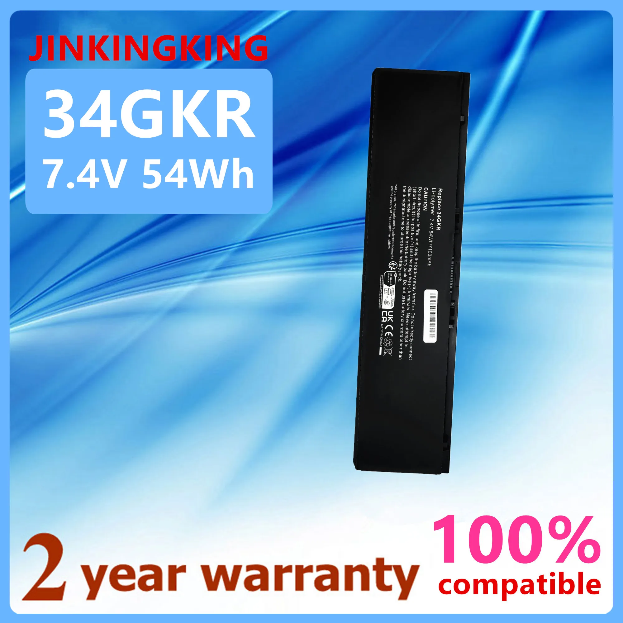 Laptop Battery for Dell 34GKR Latitude E7420 E7440 E7450 7.4V 54Wh