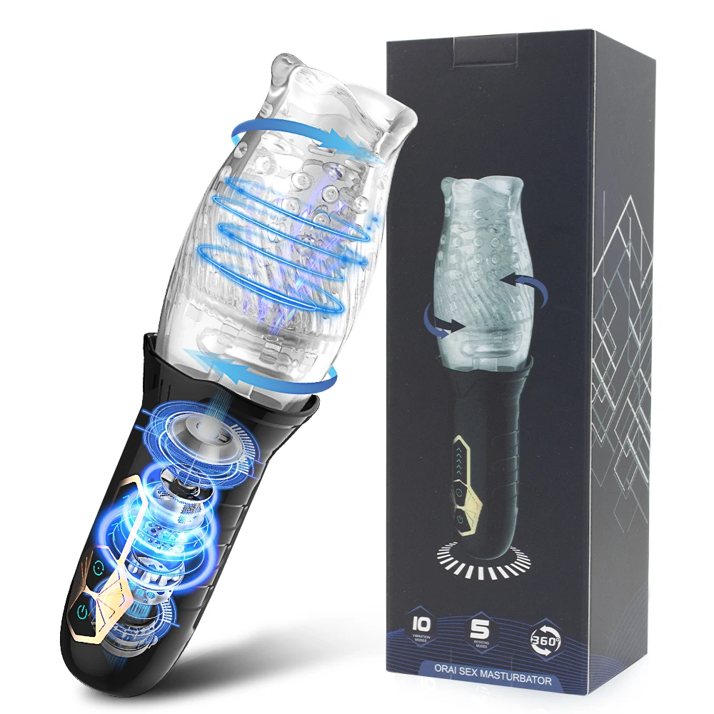 Automatic Male Masturbation Cup Vibration Blow Suction Machine Silicone Vaginal Sex Toys for Adult Male Masturbation Devices