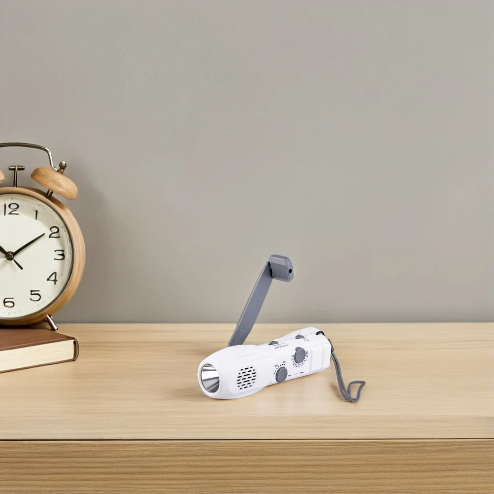 

Portable Hand Crank Flashlight with Radio USB Charging Rechargeable LED Emergency Lamp for Camping Hiking Survival Kit