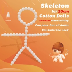 Cotton Plush Toy With Twisted Skeleton, Size 10cm, 15cm, 20cm, Sound Quiet Twistable Head And Body