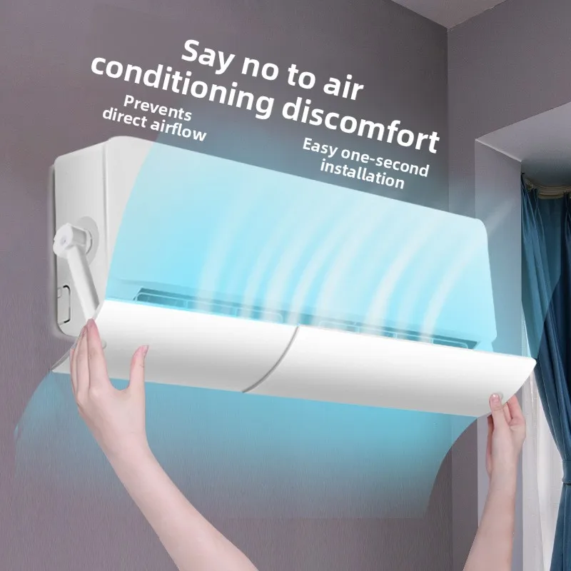 Home Use Air Conditioner Windshield Simple Installation Windproof Direct Blow Protection Hanging Machine Dustproof Organizer