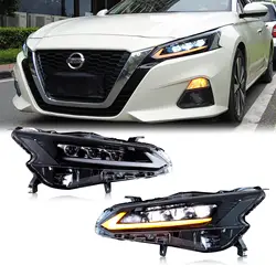 LED Headlights for Nissan Altima 2019-2024 With The Start Up Animation Sequential Turn Signal Front Light