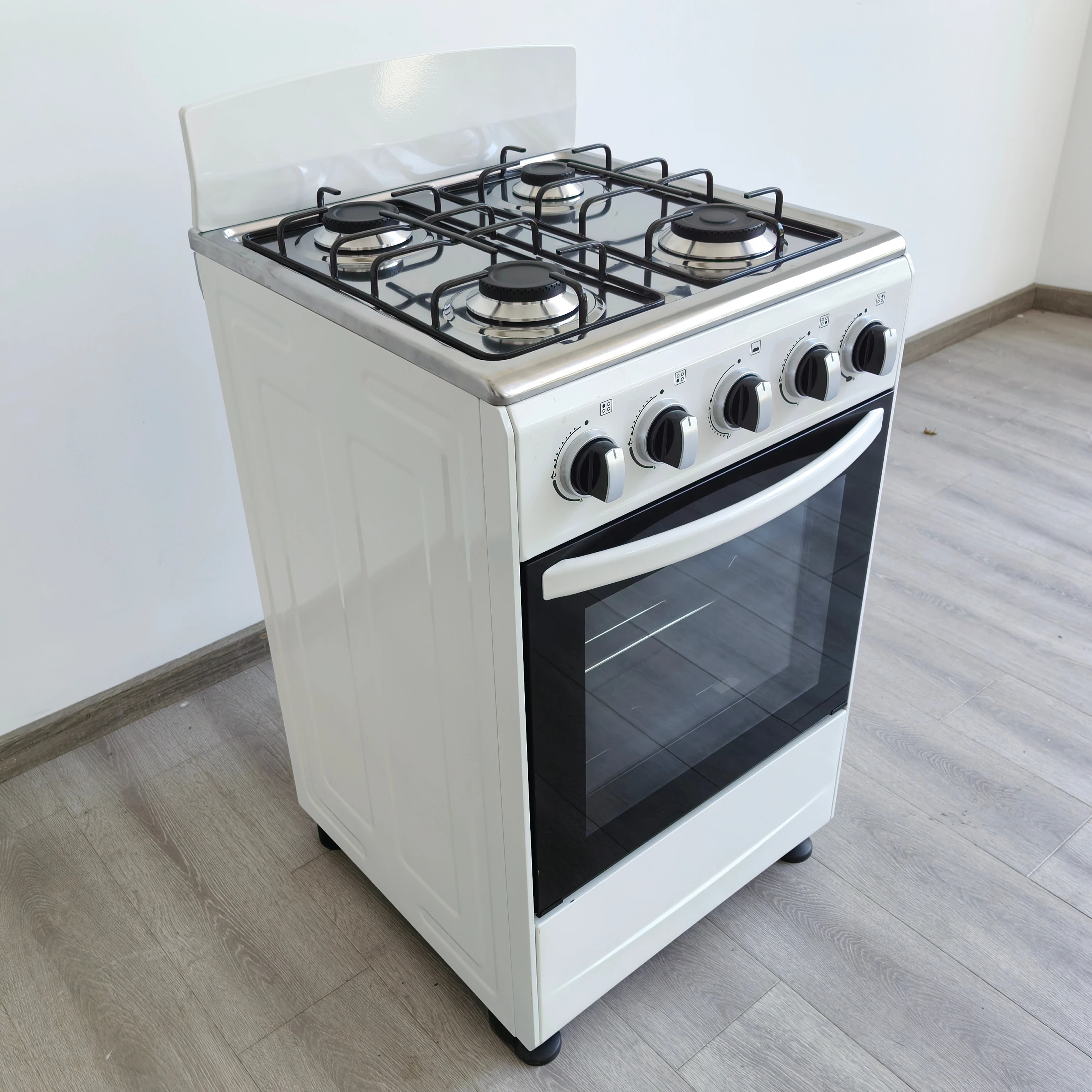 Freestanding Stainless Steel Single Hot Plate Oven Stove White Gas Burner for Hotel Home Easy Clean Air Fryer