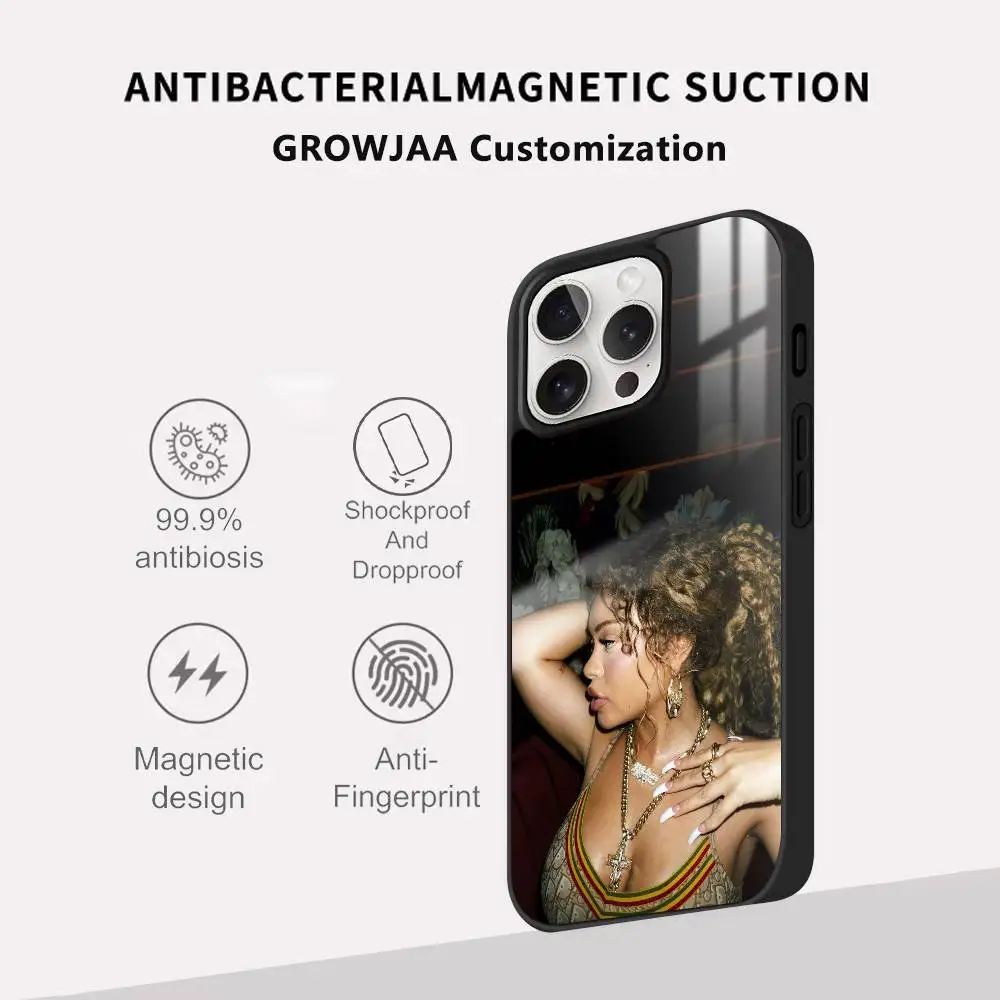 L-Lattos Singer حافظة هاتف عصرية لهاتف آيفون 17 16 15 14 13 12 11 Pro Max Plus Mini Magsafe مرآة لاسلكية مغناطيسية Funda