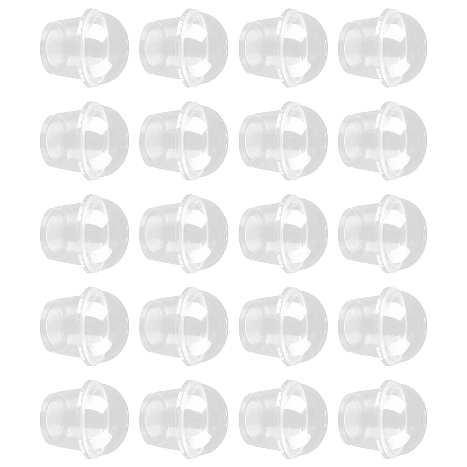 

20 шт., 250 мл, прозрачные пластиковые стаканчики для десерта, одноразовые с крышками, утолщенные для мороженого, пудинга, торта, вечерние чашки