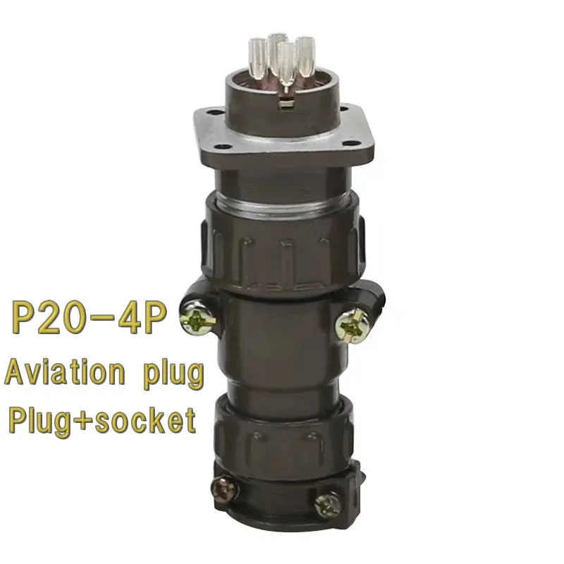 Military Aviation Plug Socket P20 Opening 20MM Circular Connector P20K2Q P20K3Q P20K6Q 2P/3P/4P/5P/7P