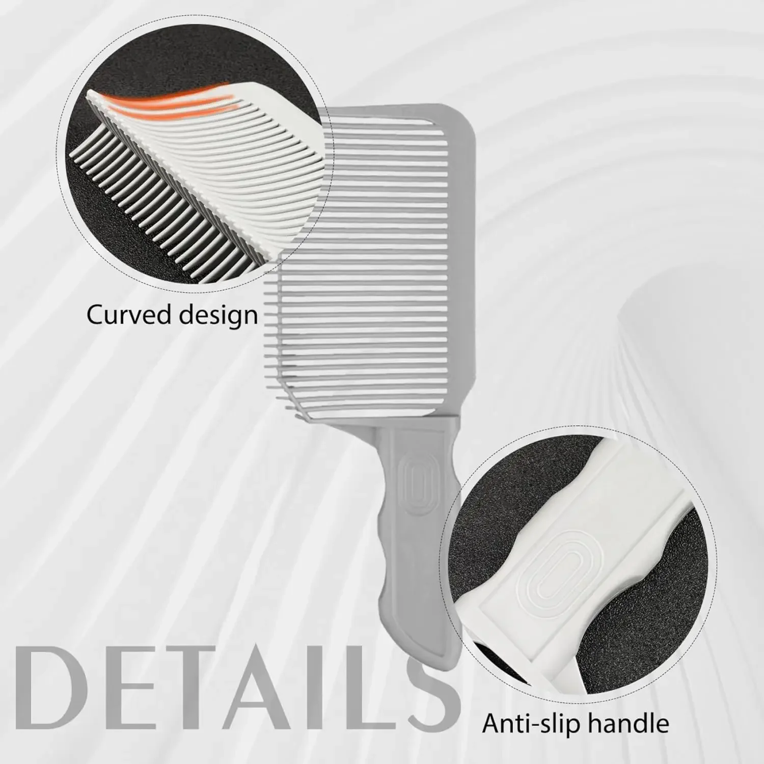 ed Professional Fading Comb Gradienter Design Hair Cutting for Men Salon Hairdressing Barber Hair Comb