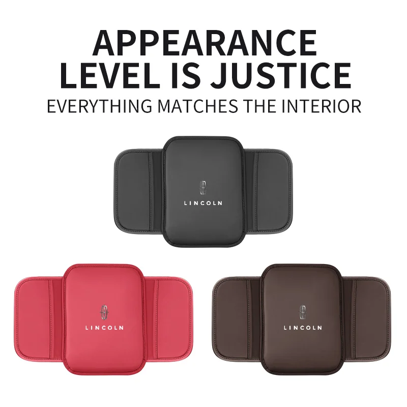 مسند ذراع السيارة صندوق وسادة جلدية مسند ذراع للسيارات حصيرة اكسسوارات السيارات لينكولن كورسير طيار الملاح نوتيلوس Z SUV سيدان #6