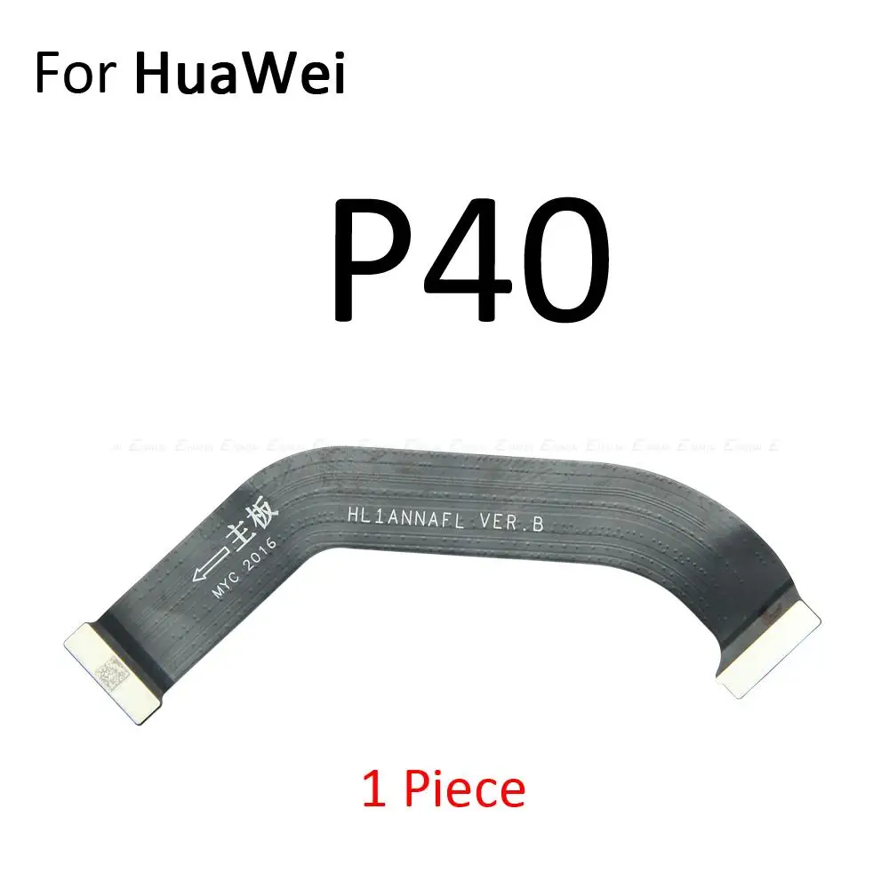 Placa-mãe Conector de Display LCD, Placa Principal, Cabo Flex para Huawei P50, P40, P30, Lite E, Pro Plus, 5G, P50E