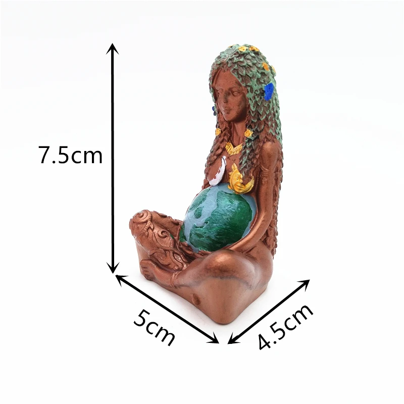 Mother Earth Silicone Rubber Mold Reproduction Gypsum Resin Candle Concrete Crystal Dropping Glue DIY Handmade Crafts Pendant