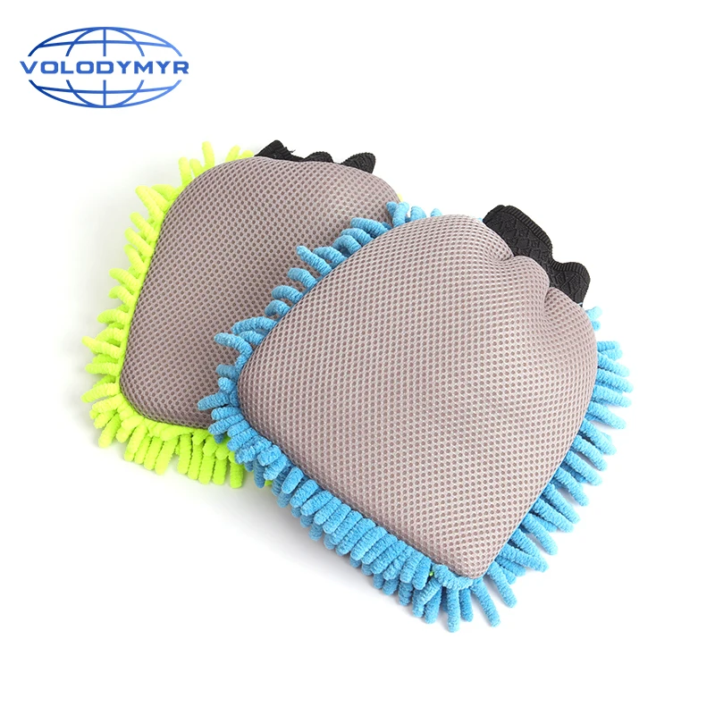 Volodymyr Chenille Car Wash Mitt Gloves Detail Brush Soft Absorbent Car Cleaner for Auto Cleaning Detailing Washing Clean