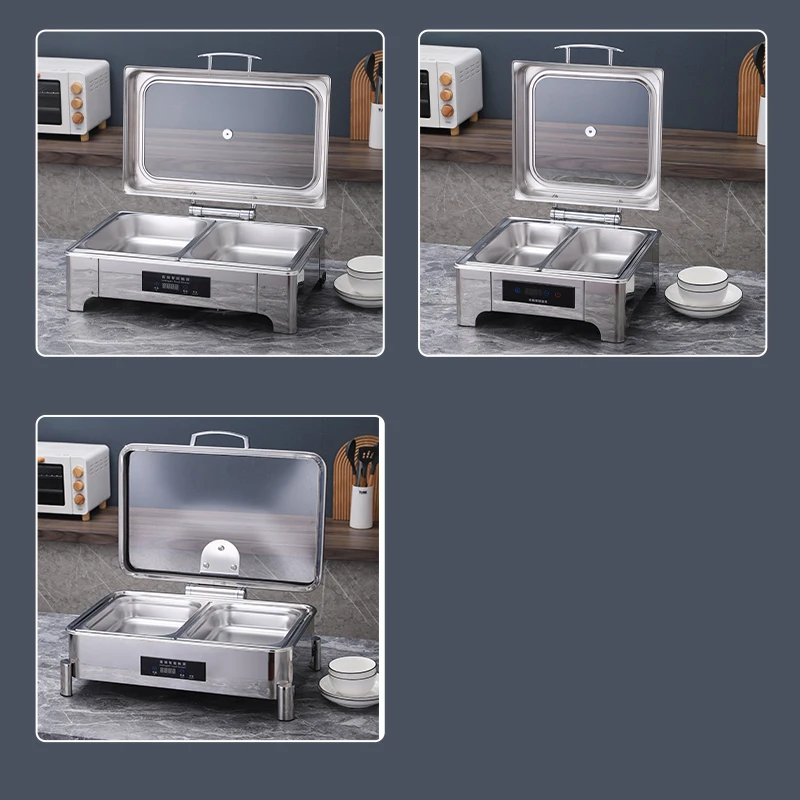 Reusable Home Kitchen High Quality Stainless Steel Food Containers Lunch Box Refrigerator Storage Box Buffet Caddy Set