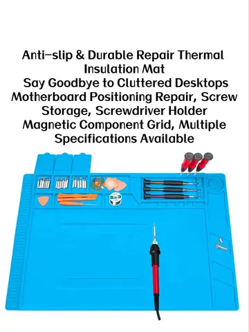 High Temp Resistant Anti-Static Silicone Repair Mat for Motherboard Phone Electronics Soldering Workbench