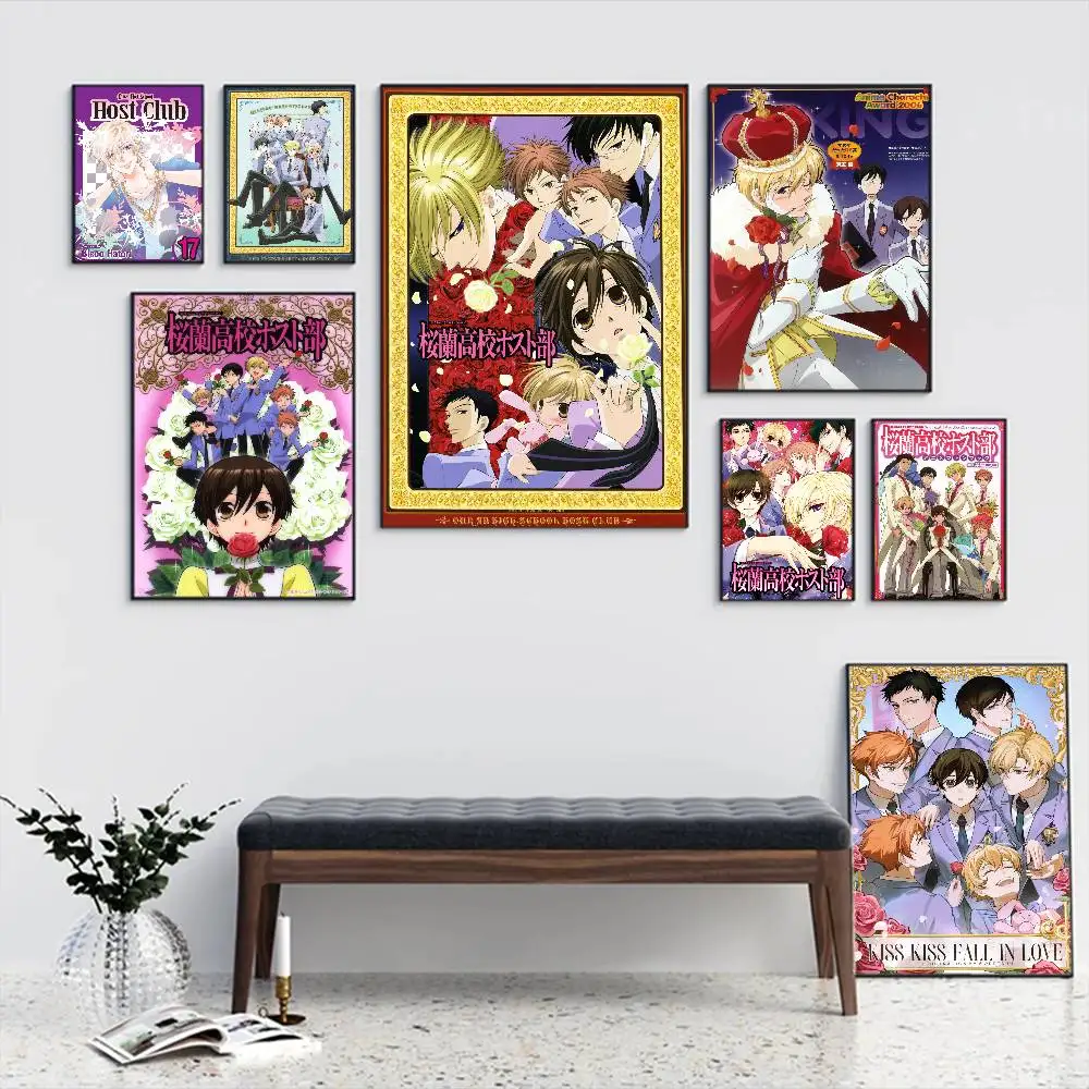 

Anime Ouran High School Host Club Classic Movie Posters HD Quality Poster Wall Art Painting Study Nordic Home Decor