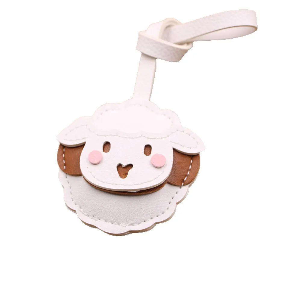 

Брелок Kawaii Lamb ✨ -Плюшевая поддельная сумка из овчины, 3D кожаная подвеска ручной работы для женщин/девочек