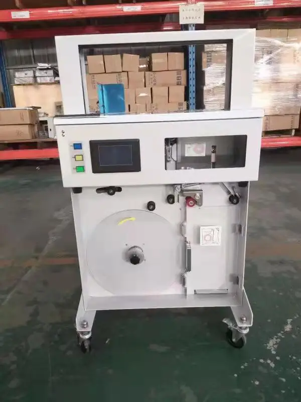 Fotografia 7: Plástico dos PP da máquina de cintar dos caixa da correia automática da máquina de baguagem dos materiais de empacotamento