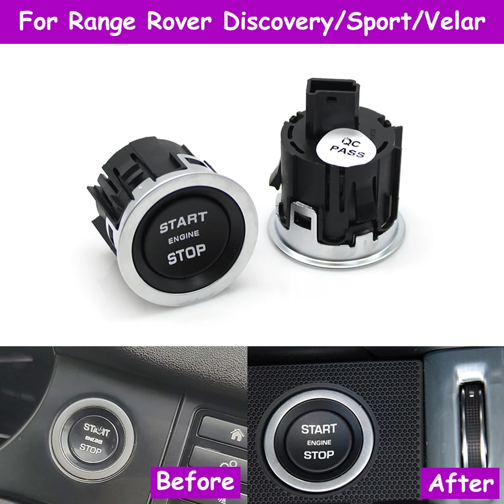 Range Rover Sport  Evoque Discovery Velar 2012-2019 Car Interior Engine Ignition Start Stop Switch Assembly For Land Rover
