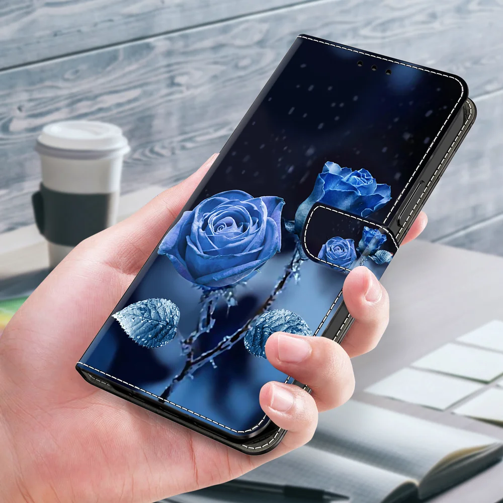 S23 S22 ثلاثية الأبعاد نمط جراب هاتف ل eتوي سامسونج غالاكسي S23 الترا S22 زائد S23 FE S23 + S22 + حالات محفظة جلدية الوجه الغطاء الخلفي