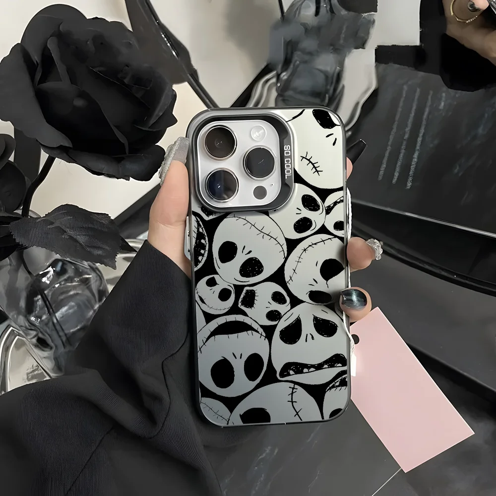 Jack Skellington Phone Case For iPhone 16 15 14 13 12 11 Pro Max White Ultra-thin Soft Candy Abrazine Funda