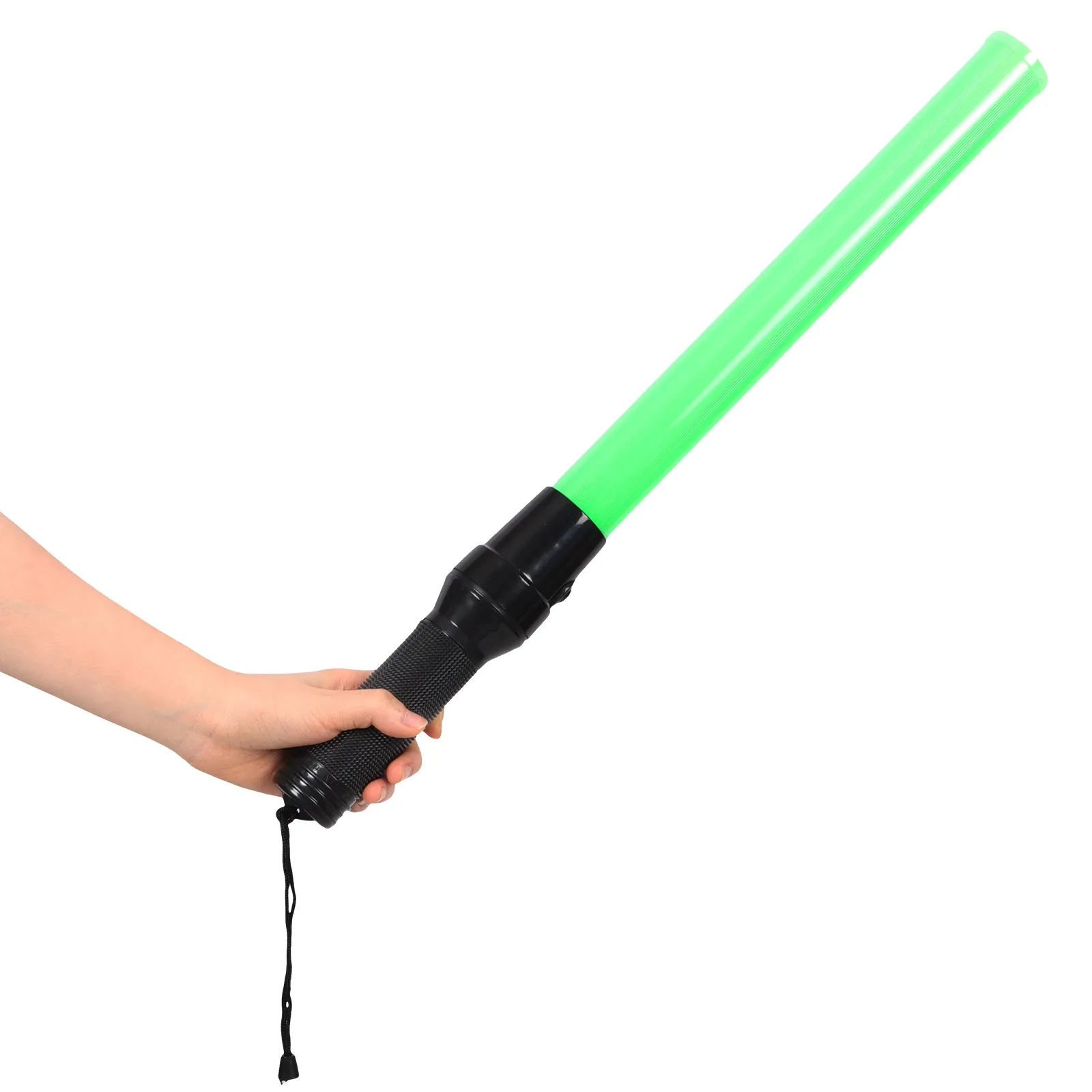 

2Pcs LED Signal Traffic Wand 54Cm Shock Resistant High Visibility Safety Glow Stick for Night Concert Traffic Control