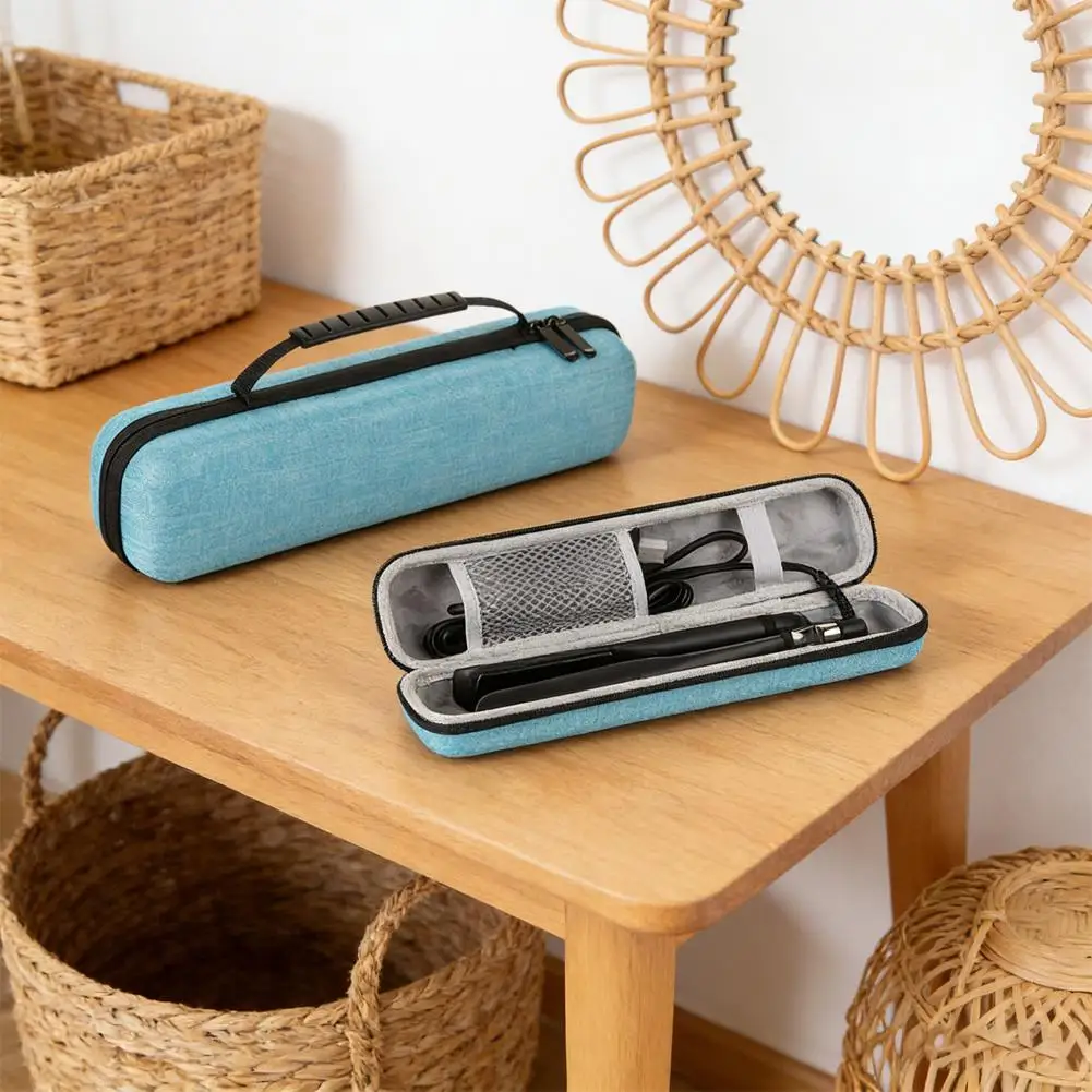 

Портативная сумка для хранения выпрямителя для волос с ручкой, контейнер для щипцов для завивки волос, пустая защита для выпрямителей для волос, дорожная переноска