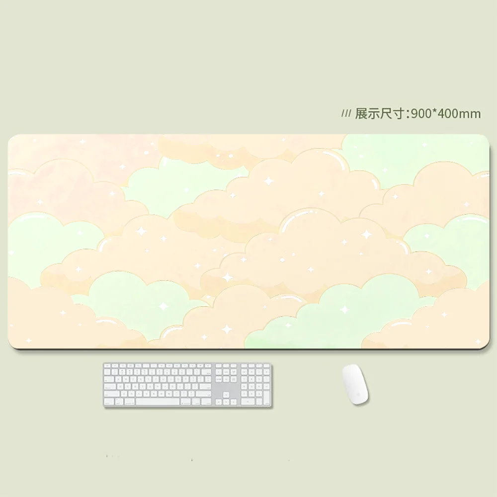 

Overflowing with girlish charm! Extra-large Pink Soft Cloud Cartoon mouse pad, Available in Multiple Sizes & Colors