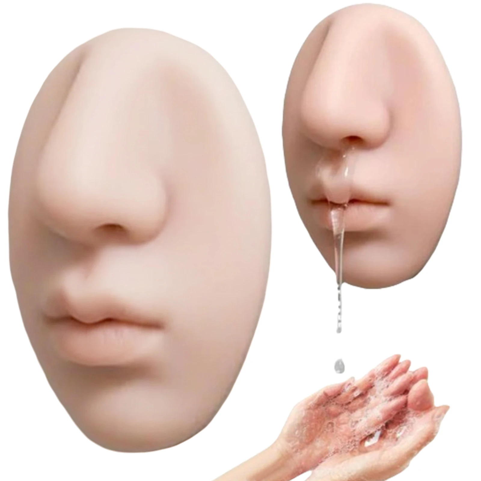 

Nose Shape Soap Dispenser Refillable Realistic Nose Squeeze Dispenser Multi-Purpose 3D Facial Hand Sanitizer for Home Decor
