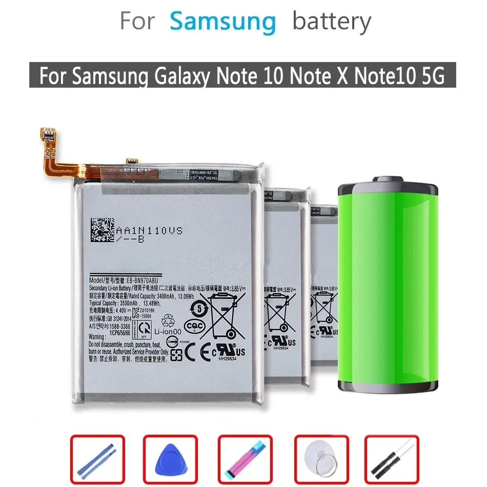 Replacement Battery For Samsung Galaxy Note 10 Note X Note10 NoteX Note10 5G SM-N970 N970W N970F N970U N970N, EB-BN970ABU