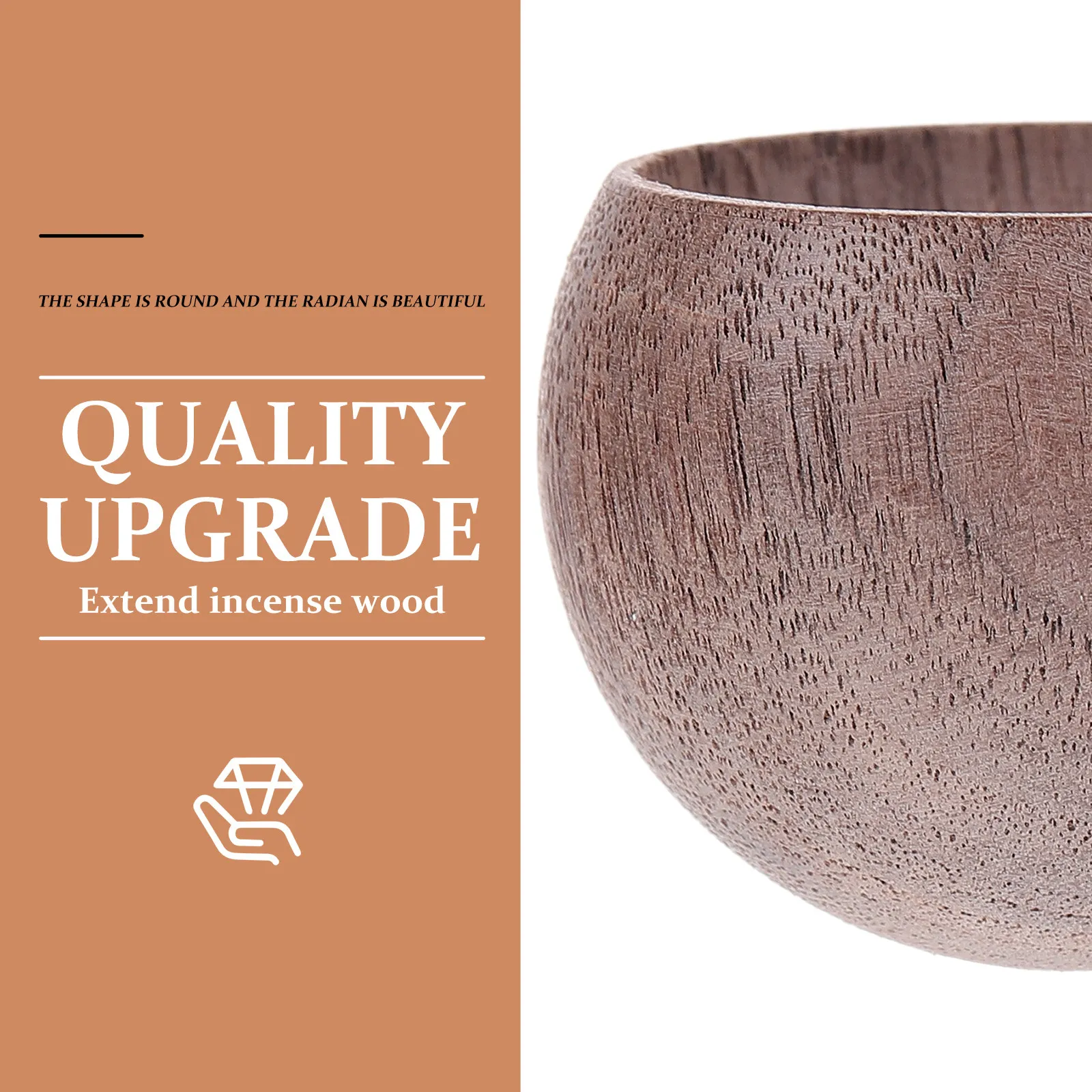 

1Pcs Egg Shape Walnut Wood Aroma Diffuser for Home Office Living Room Desktop Decor Smokeless Flameless Essential Oil Diffuser