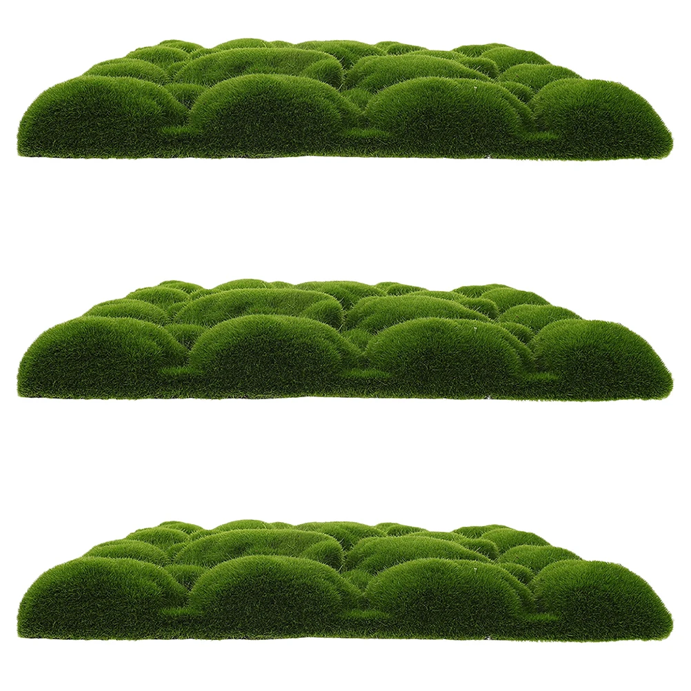 

3pcs Simulated Moss Foam Board Artificial Wall Decor Natural Style Greenery Background For Home Diy Hanging Moss Backdrop Indoor