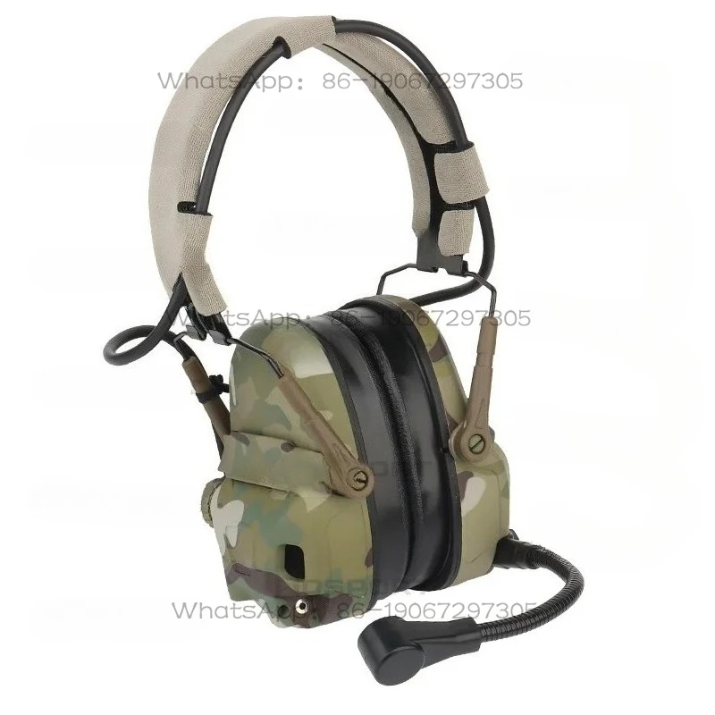 

Gen6 Noise Reduction Pickup Tactical Headset + Helmet Guide Rail Adapter