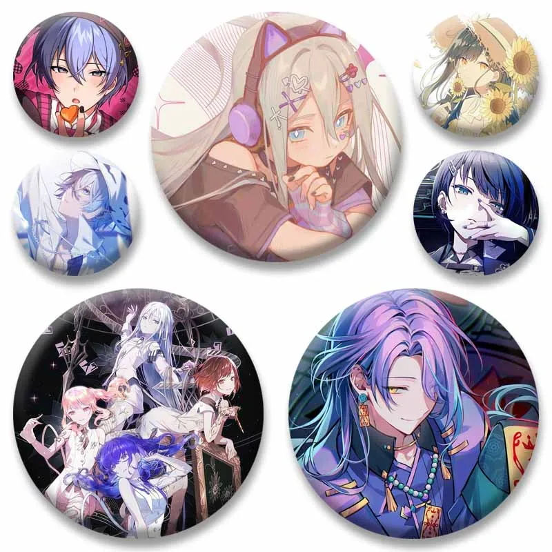 Project S-SEKAI Anime Game Soft Button Pins Cute Cartoon Idol Tenma Hoshino Badges Custom Jewelry Brooch Hat Bag Shoes Ornament