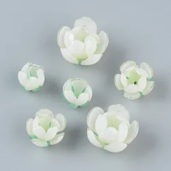 6pcs Pink Acrylic Peach Blossom Pendant Flower Beads for Women Necklace Bracelet Earring DIY Jewelry Making Loose Beads