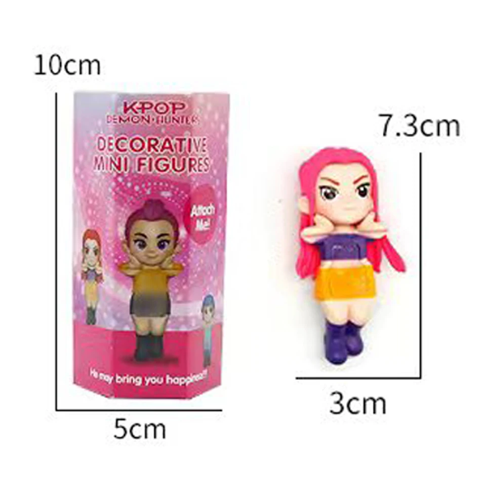 2026 Hot Anime KPop Devil Hunter Doll Vinyl Toy Rumi Mira Zoi Character Blind Box Figurine Doll Mini Decor Model Toys Girl Gifts