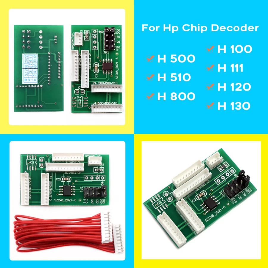 1pcs Chip Decoder Replacement For HP 500 DesignJet 500 500ps 510 800 800ps 815MFP 820MFP 10PS 20PS 50PS 30 70 90 printer