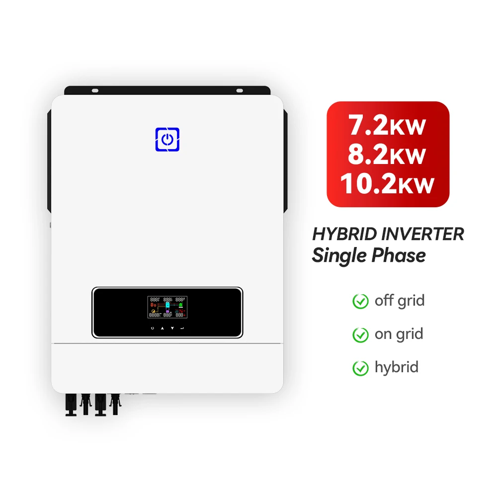 Hybrid Solar Inverter 8200W Built-in 160A MPPT Solar Charge Battery Solar Inverter 8kw 8.2kw