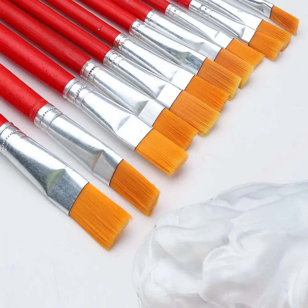 High Quality Nylon Paint Brush Kit For Watercolor Acrylic Oil Gouache Painting Artist Supplies Detail Drawing Tools