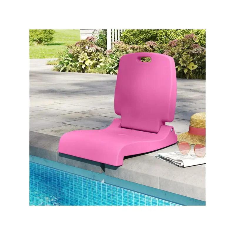 كراسي حمام سباحة خارجية قابلة للطي باللون الوردي للاسترخاء وحمامات الشمس