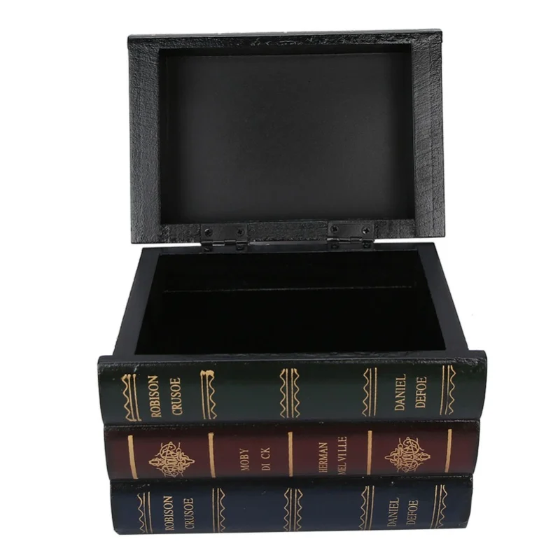 

Book Shaped Box Home Decoration Props Office Bookcase Ornaments Jewelry Storage Case