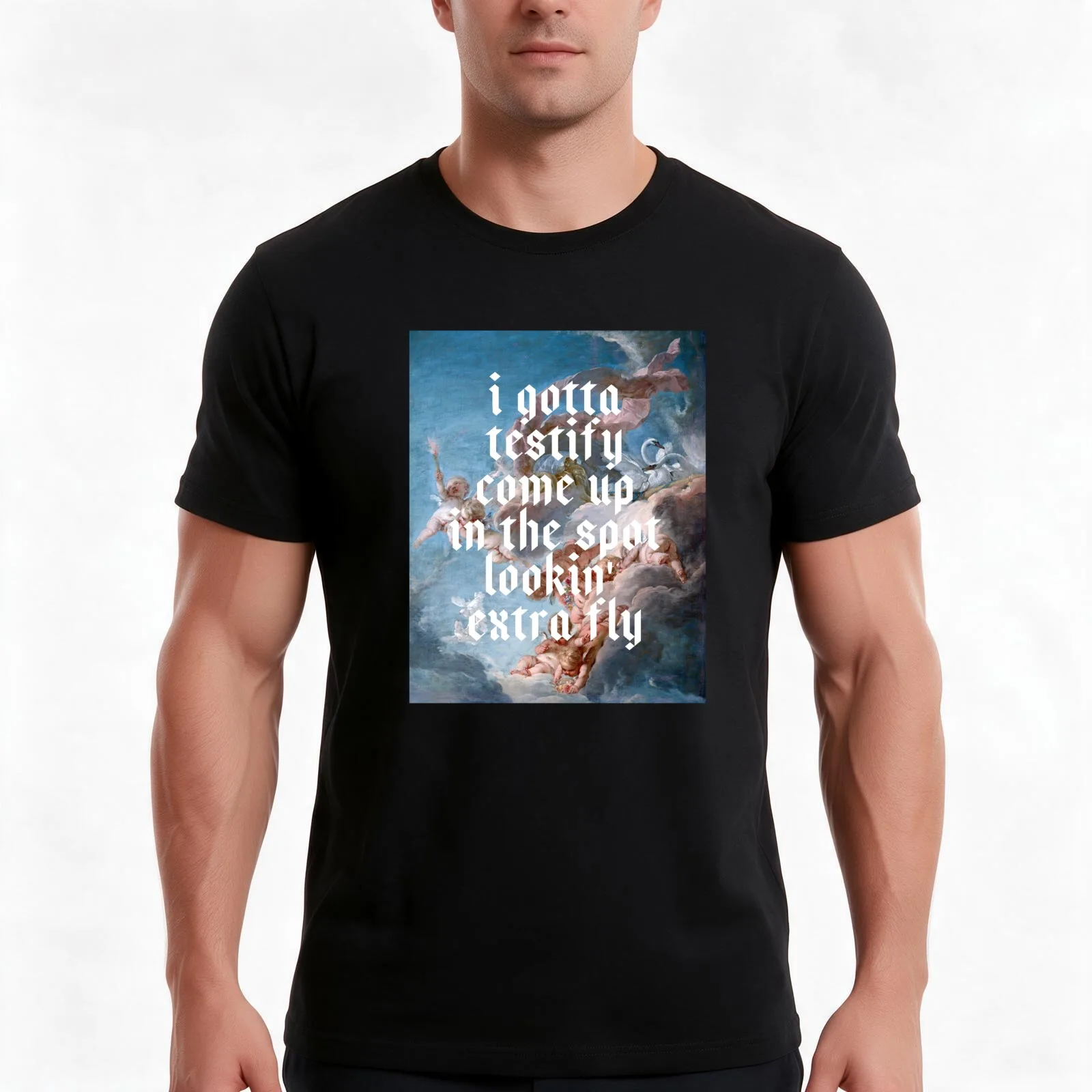 gotta testify // kanye Men T Shirt t shirt men 100% cotton luxury brand
