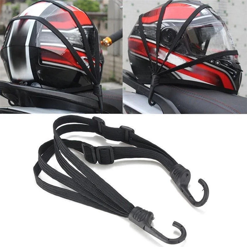 

1Pc Motorcycle Elastic Suitcase with Safety Hook-Versatile Helmet Mesh Gear Transport Durable and Sleek for Daily Travel