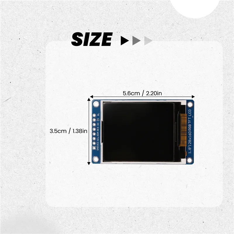 A92Z 1.8 بوصة وحدة عرض إل سي دي كامل اللون 128X160 RGB SPI TFT وحدة عرض إل سي دي ST7735S 3.3 فولت استبدال OLED امدادات الطاقة